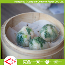 Siliconized Non-Stick Dim Sum Steamer Paper for Chinese Dumplings